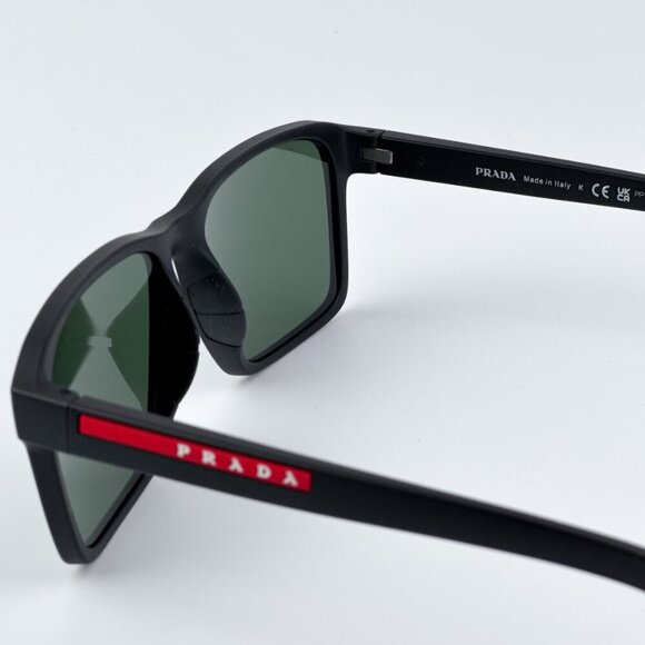 Prada Linea Rossa PS05YS DG006U BRAND NEW Sunglasses Black Rubber Unisex - Picture 7 of 10